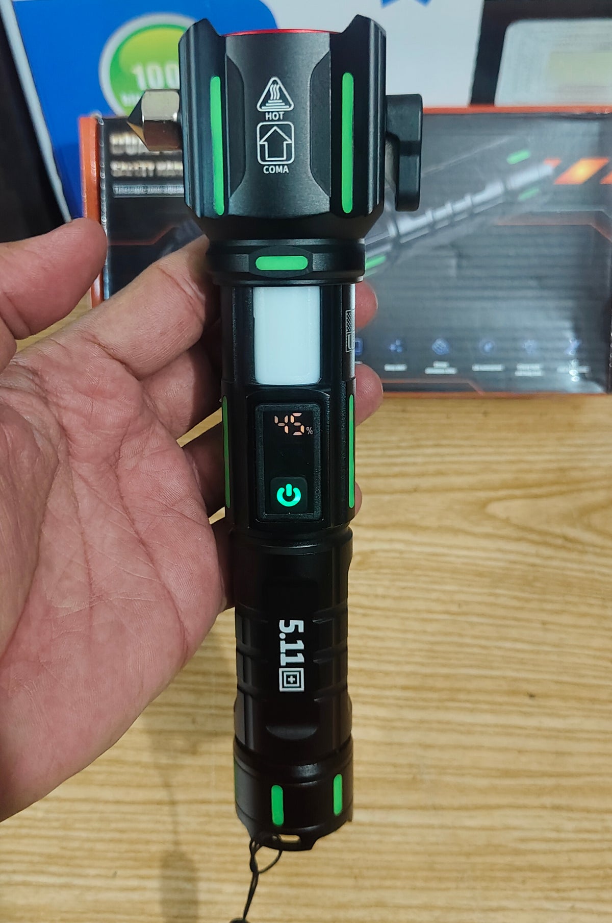 6 in 1 Ruilang Hammer Torch with alarm option