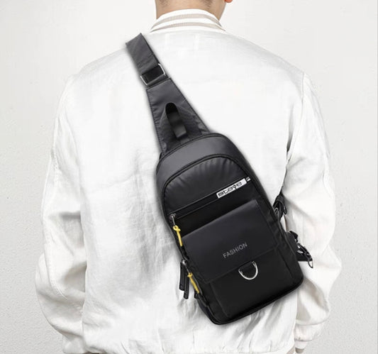 Crossbody Bag Stylish Shoulder Bag For Men Street Trend Oxford Cloth Chest Bag Male