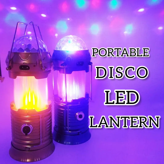 5V Charging Crystal Stage Light Colorful LED Disco Party Lamp Portable Lantern