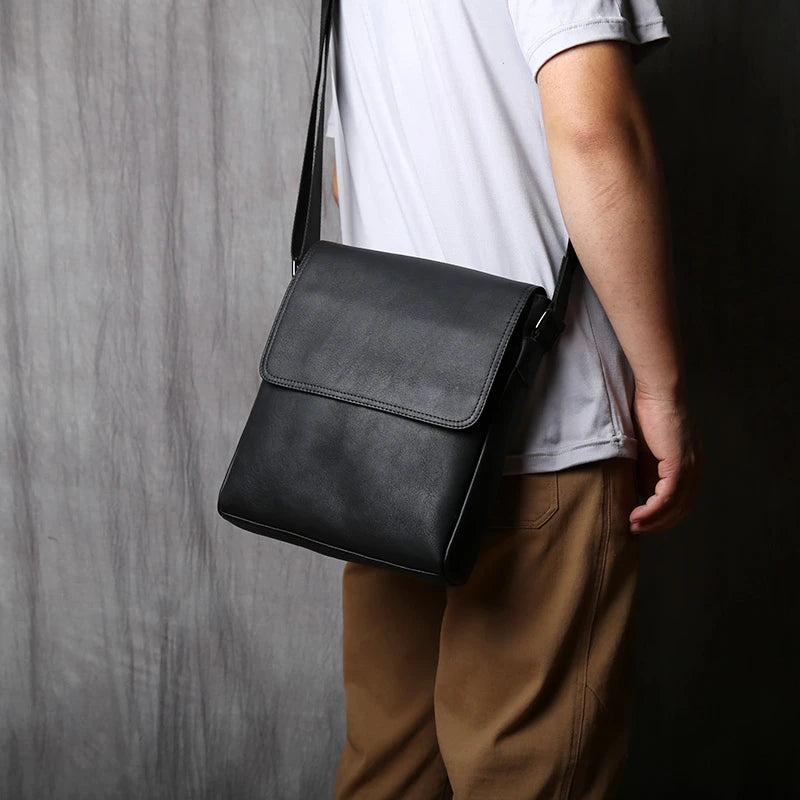 Crossbody Bag Genuine Leather Men's Shoulder Bag For Men Women