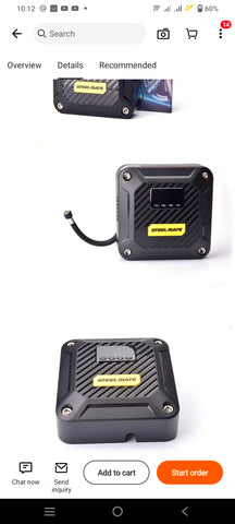 Rechargeable Portable Air Compressor 150PSI with Lcd Screen