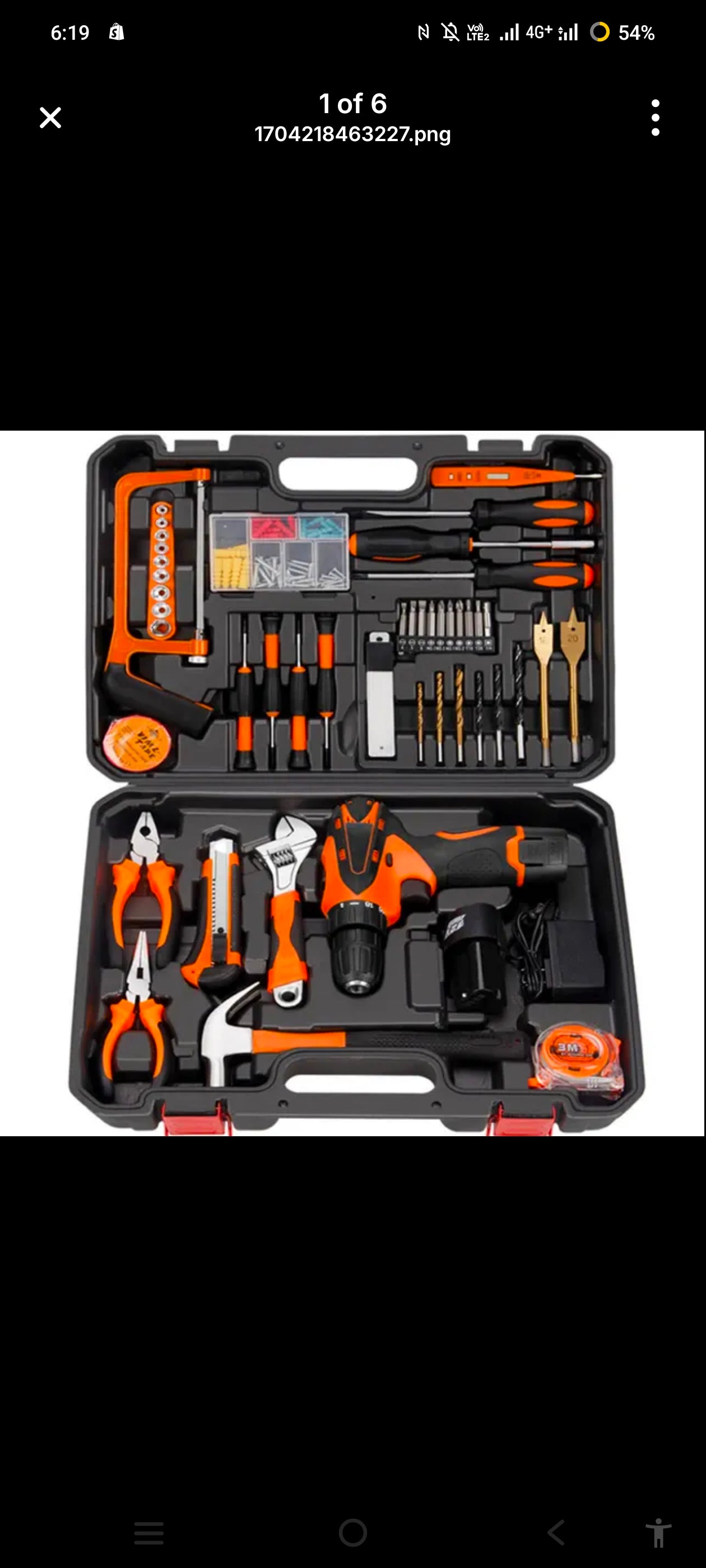 100 PC's Hardware Hand Tools Kit House Hold Screwdriver Plier Hammer Tool Box Set Case