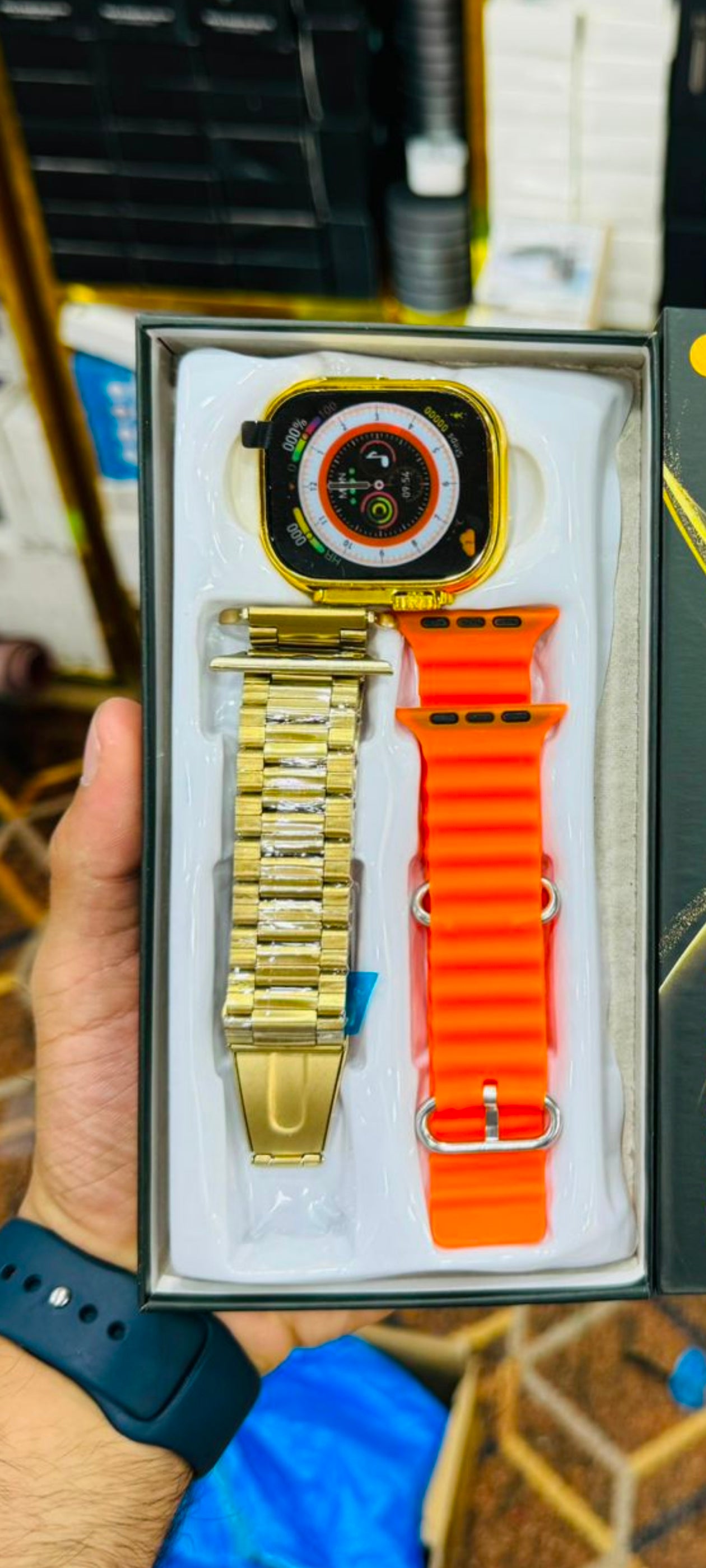 24k Gold Ultra Smart Watch – importedgear.pk
