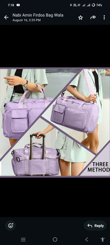 Men Women Travel Gym Shoulder Bags Oxford Waterproof for Clothes & gym