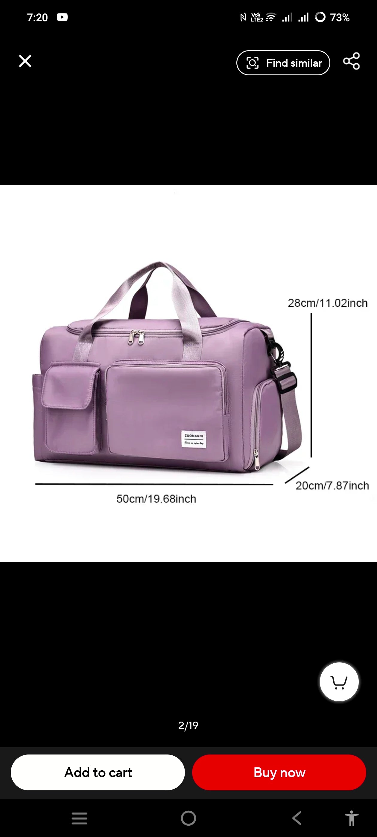 Women Travel Shoulder Bags Oxford waterproof