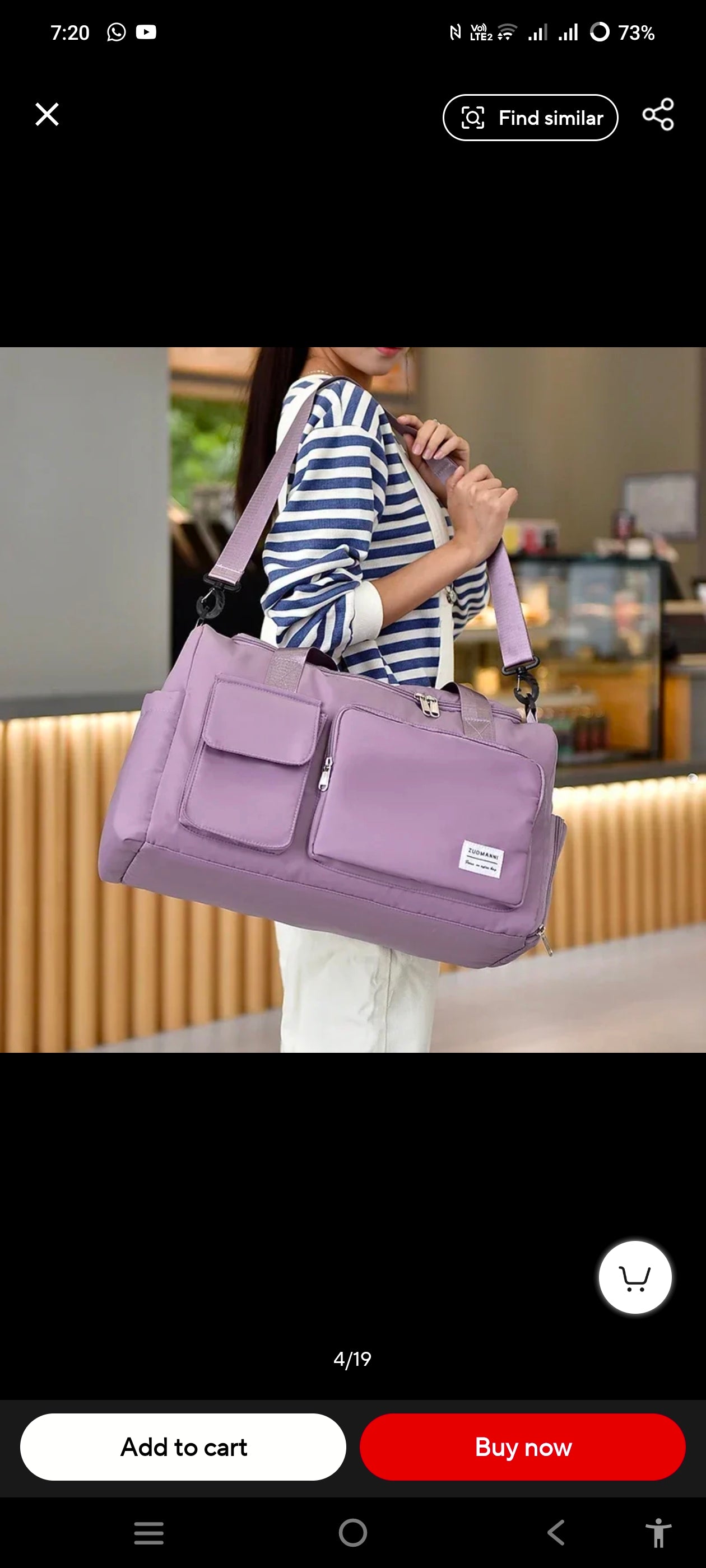 Women Travel Shoulder Bags Oxford waterproof