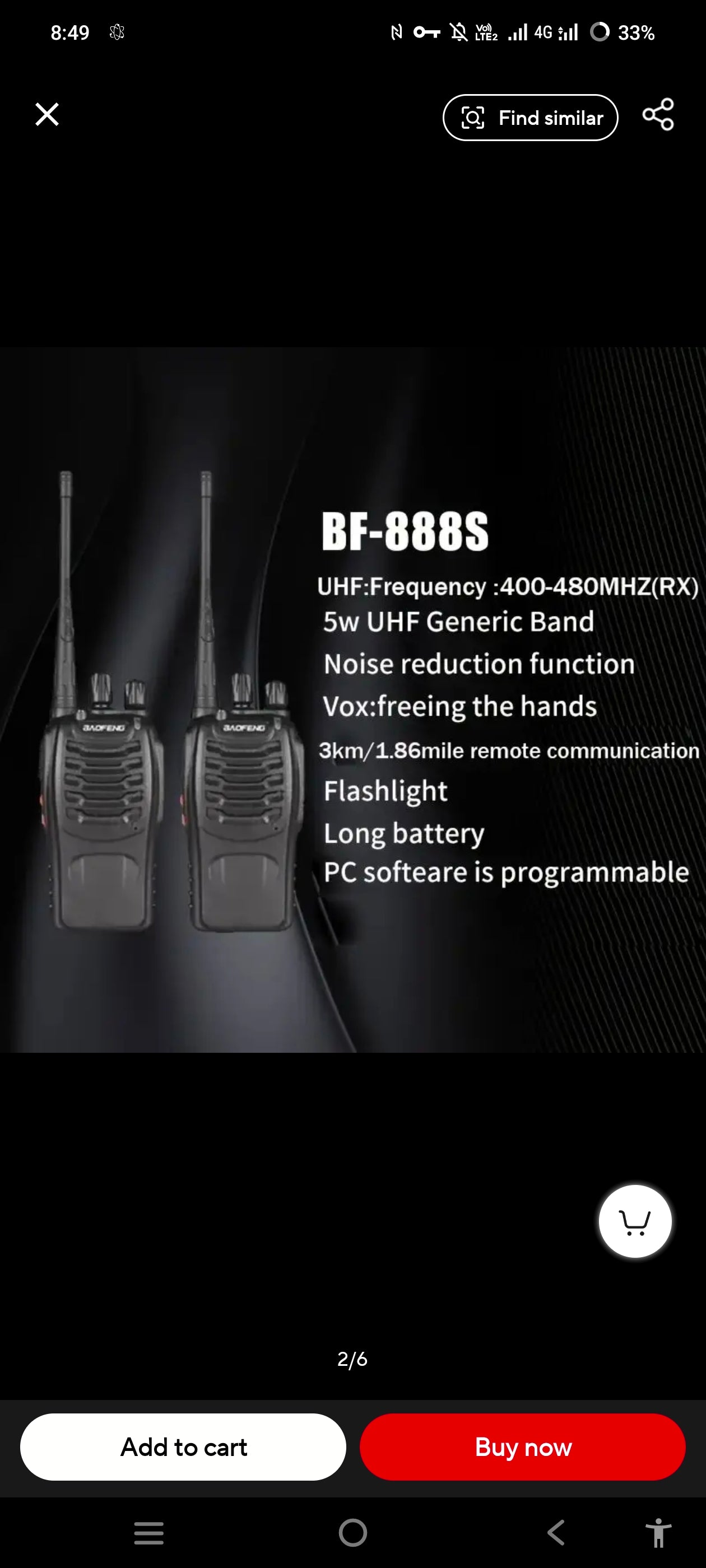 Baofeng BF-888S Walkie Talkie Two-way Radio Set