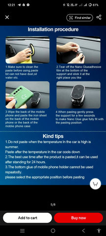 360° Magnetic Car Phone Holder