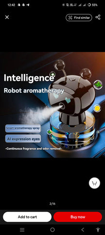Robot Car Frshener Perfume Diffuser Cartoon Pilot (Perfect Gift)