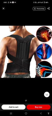 Back Support Adjustable Posture Corrector For men and women