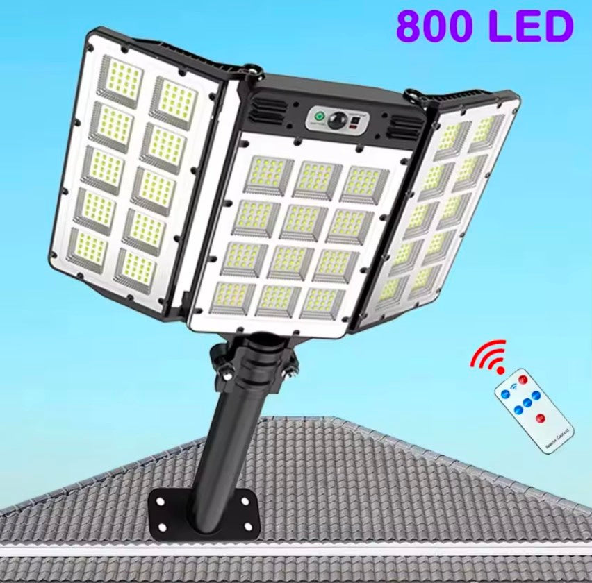 800 LED Solar Street Light Motion Sensor with remote 6000Mah