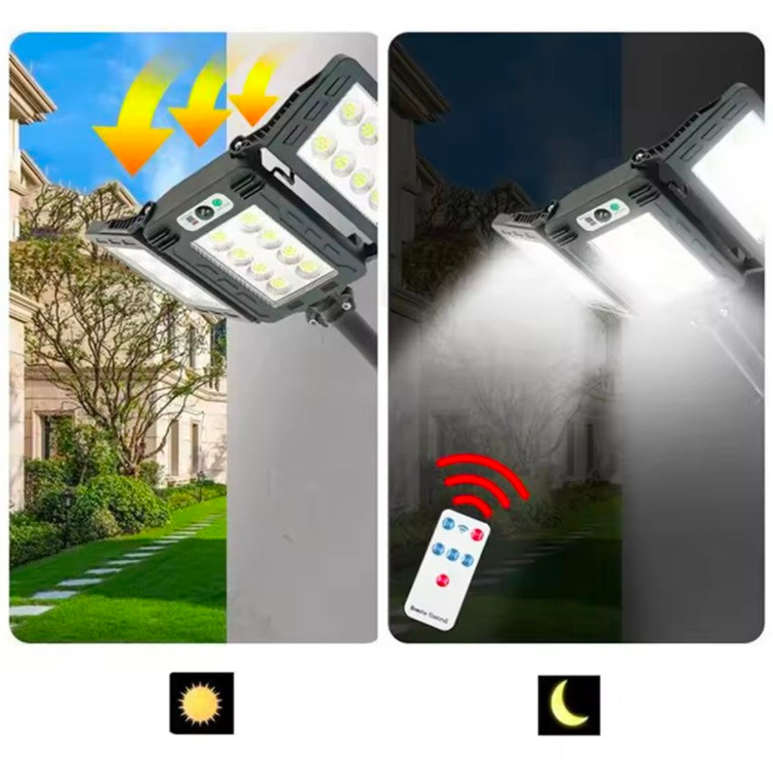 800 LED Solar Street Light Motion Sensor with remote 6000Mah