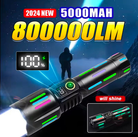COBA Powerful Bright Spotlight LED Flashlight With Fluorescent Absorbing