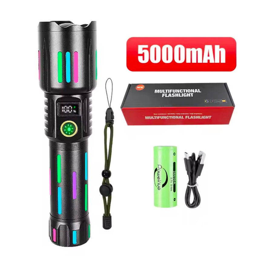 COBA Powerful Bright Spotlight LED Flashlight With Fluorescent Absorbing