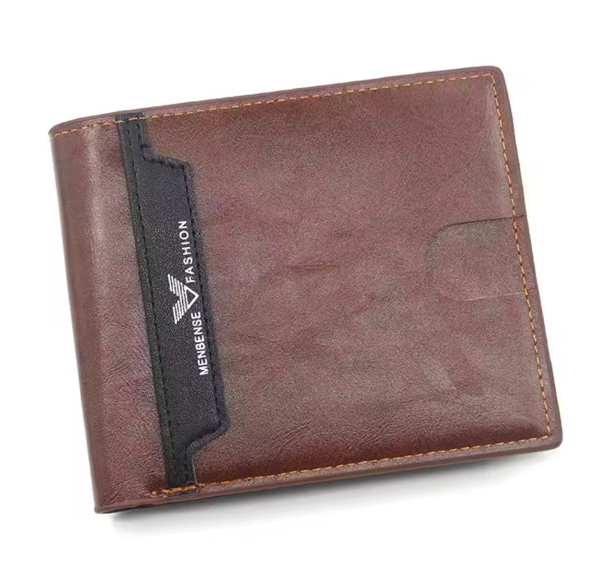 Two Fold Business wallet leisure time Large Capacity Leather Wallet