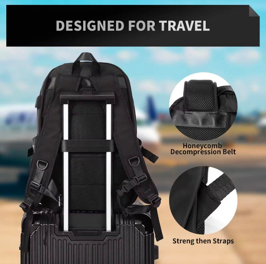 Versatile Oxford Travel Large Capicity Laptop Usb Backpack