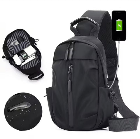 Versatile Oxford Travel Large Capicity Laptop Usb Backpack