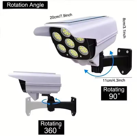 Solar Light Outdoor Human Body Sensor Waterproof LED Solar Lamp Simulation Monitoring Light Garden Path Street Led Wall Light