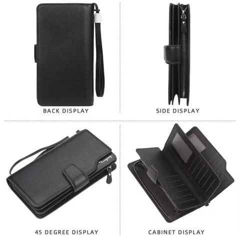 Baellerry Long Universal Wallet Zipper Large Capacity