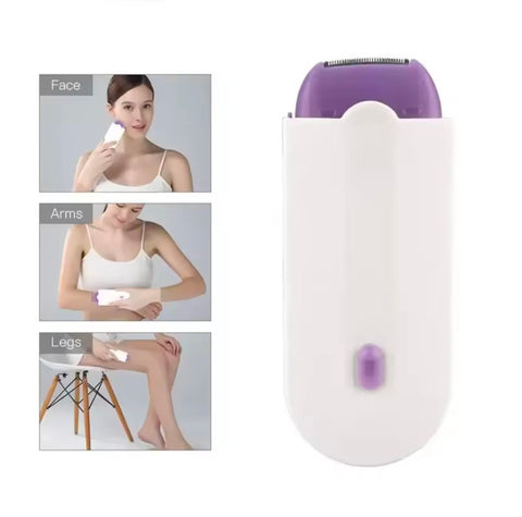 Electric Mini Hair Remover Epilator Facial Bikini Permanent Hair Removal Device for Women Peach Fuzz Fingers Arms Legs Armpit
