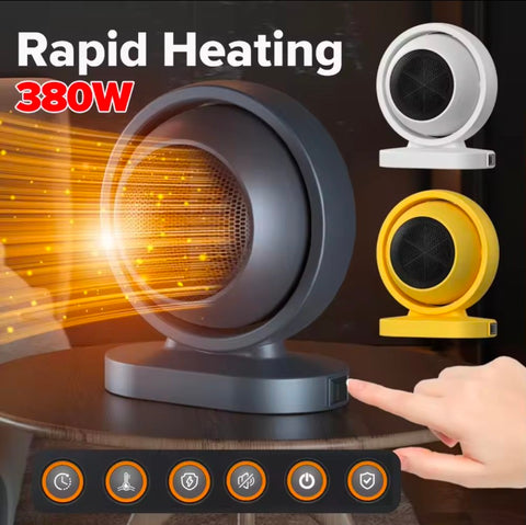 380W Electric Heaters Safety-Cent Portable Thermostat Desktop Heating Machine