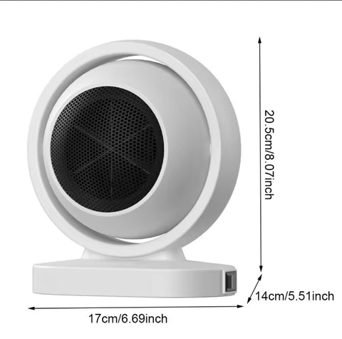 380W Electric Heaters Safety-Cent Portable Thermostat Desktop Heating Machine