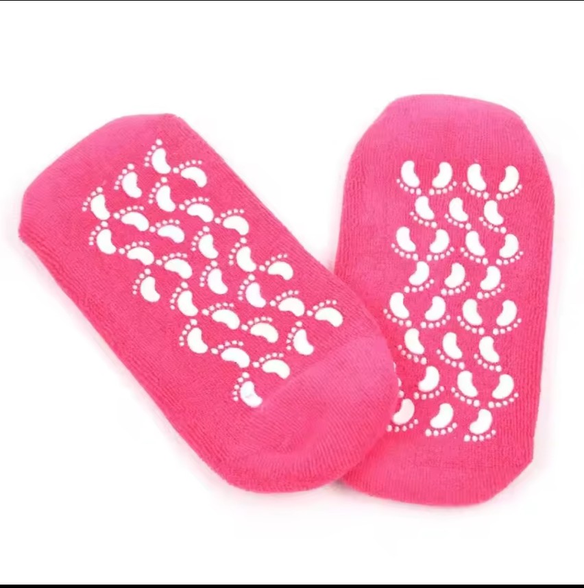 2pcs Foot Care Spa Moisturizing Gel Socks Exfoliating Dry Cracked Soft Skin Sock