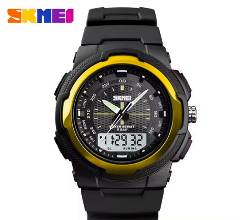 SKMEI 1454 Man Military Double Time Waterproof Watch