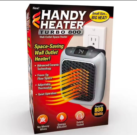 800W Mini Heater Wall Mounted heater plug and play