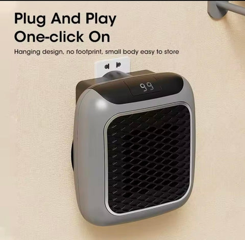 800W Mini Heater Wall Mounted heater plug and play