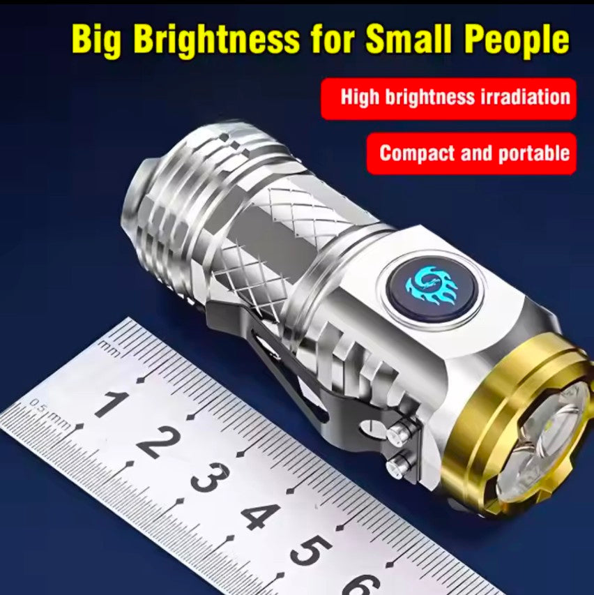 Long range Mini LED Torch Rechargeable Flashlight