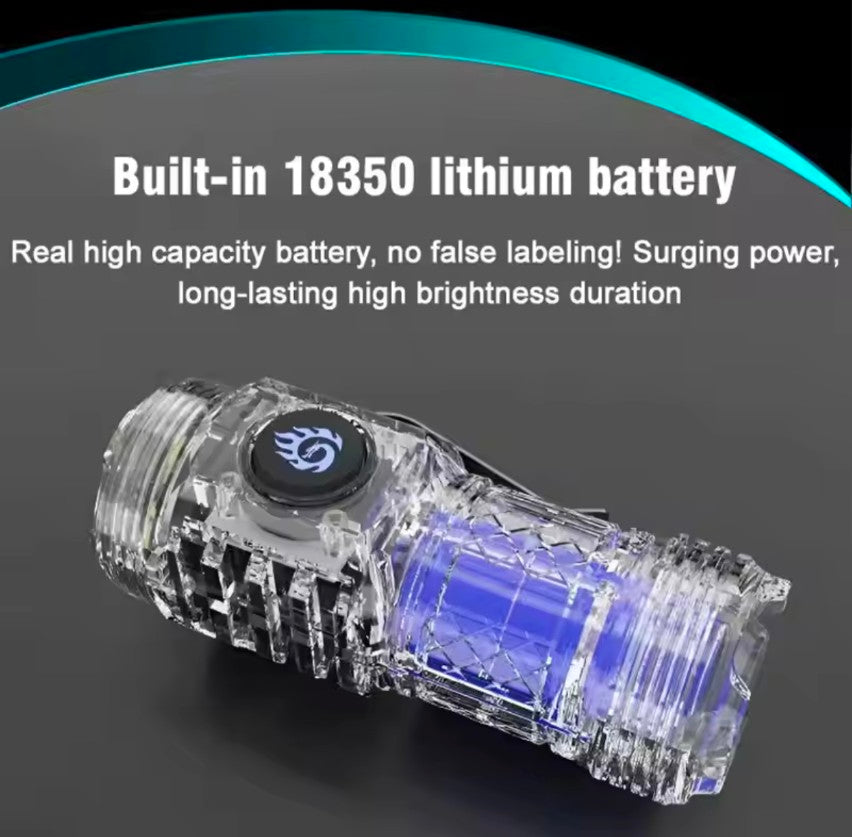 Long range Mini LED Torch Rechargeable Flashlight