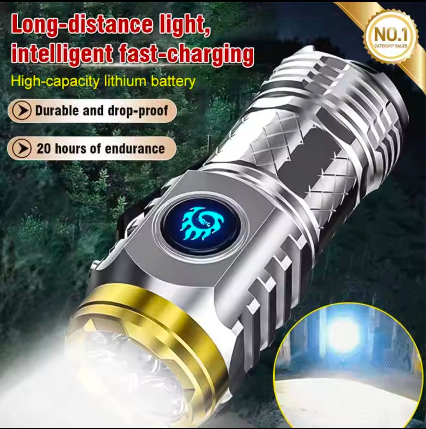 Long range Mini LED Torch Rechargeable Flashlight