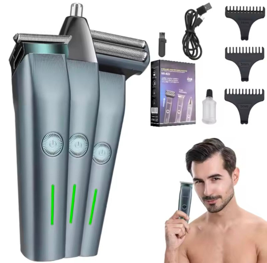 Daling 3 in 1 grooming kit Trimmer for face body and nose.