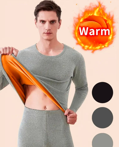 Men's Thick Thermal Underwear Double Layer Plus Velvet Pant & shirt suits