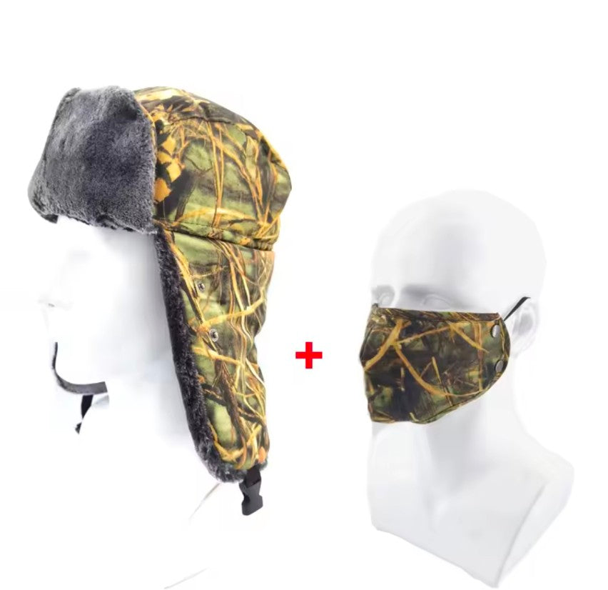 Snow Winter Fleece Hats Hunting Fishing Cap Tactical Balaclava Face Mask Cycling Ski Hat