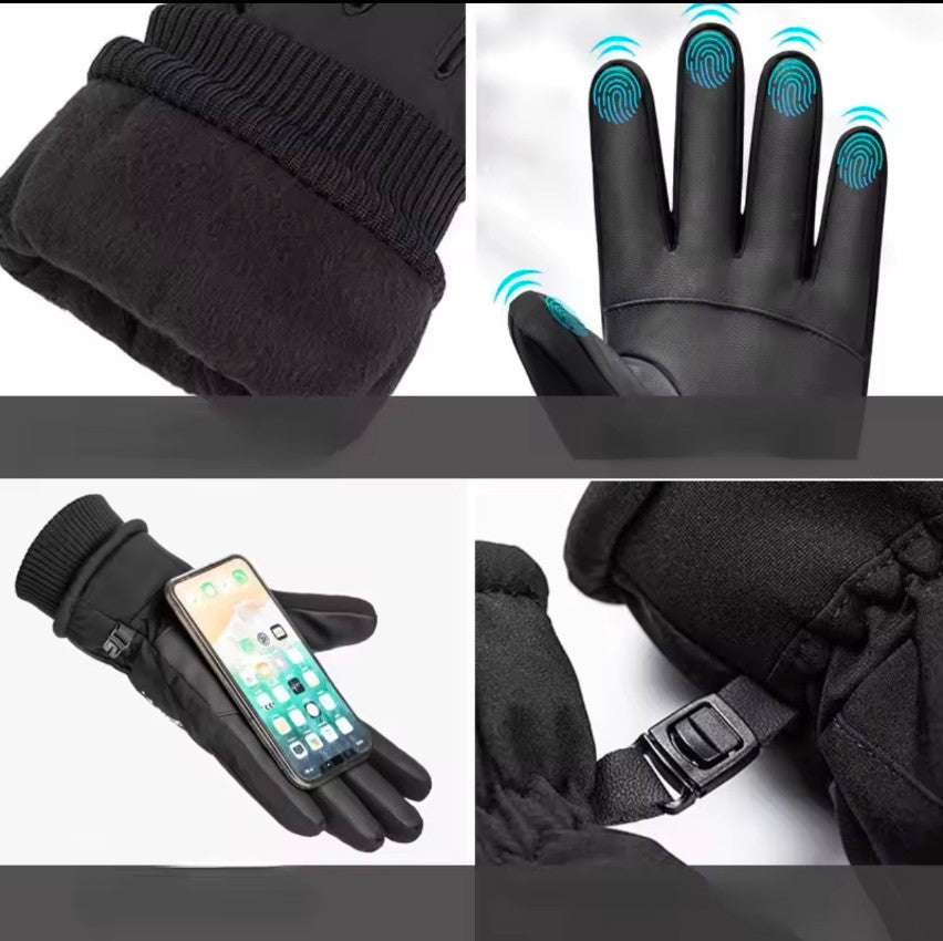 Snow Thermal Winter Warm Ski Gloves waterproof Touch Screen Fleece Gloves Non-slip