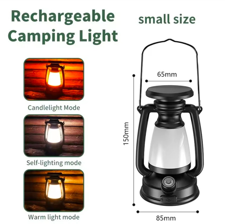 Solar Lantern Rechargeable/Solar Charging Camping Light Portable Camping Lanterns 3 Lighting Modes