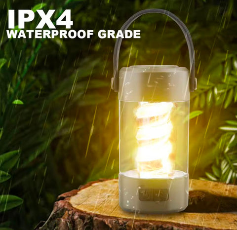 Rechargeable Bluetooth Audio Speaker + Lamp light tripod stand