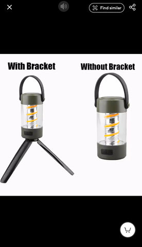 Rechargeable Bluetooth Audio Speaker + Lamp light tripod stand