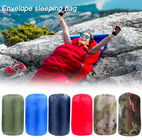 Ultra Lightweight Portable Sleeping Bag 4 Seasons Warm Envelope Backpack