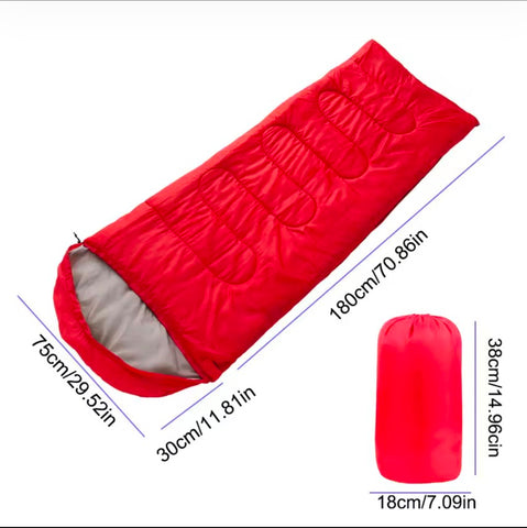 Ultra Lightweight Portable Sleeping Bag 4 Seasons Warm Envelope Backpack