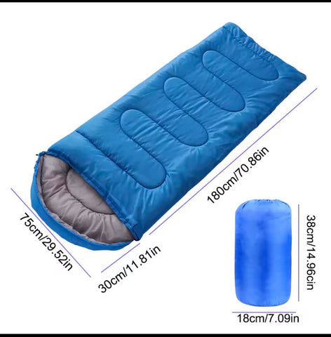 Ultra Lightweight Portable Sleeping Bag 4 Seasons Warm Envelope Backpack