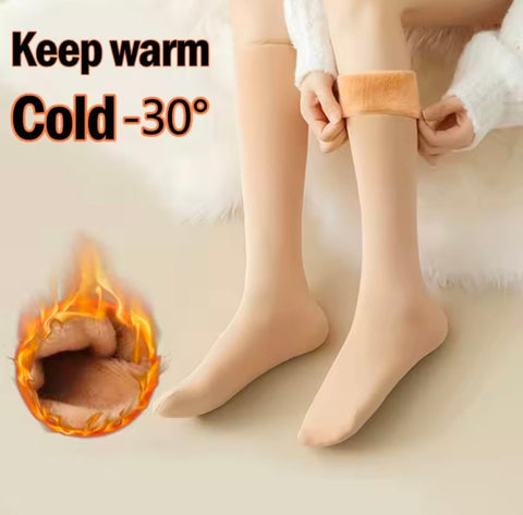 3 Pair Ladies Fleece Long Extra warm socks