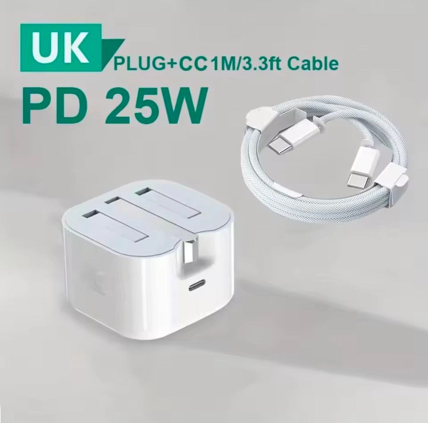 25watt 20w Original iPhone 3 Pin Adapter with 20w Cable