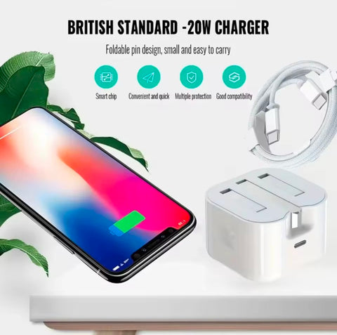 25watt 20w Original iPhone 3 Pin Adapter with 20w Cable