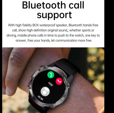 HK87 AMOLED Smart Watch Bluetooth Call 1.43inch Screen NFC AI Voice Heart Rate 410mAh Battery
