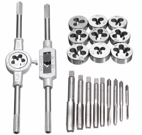20Pcs Metric Hand Tap and Die Set Multifunction
