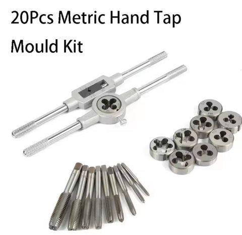 20Pcs Metric Hand Tap and Die Set Multifunction