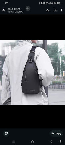 Multi-functional Men Crossbody Waterproof Shoulder Travel Bag